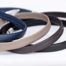 Nappalederband gesäumt flach 1cm - Kropfband oder Armband